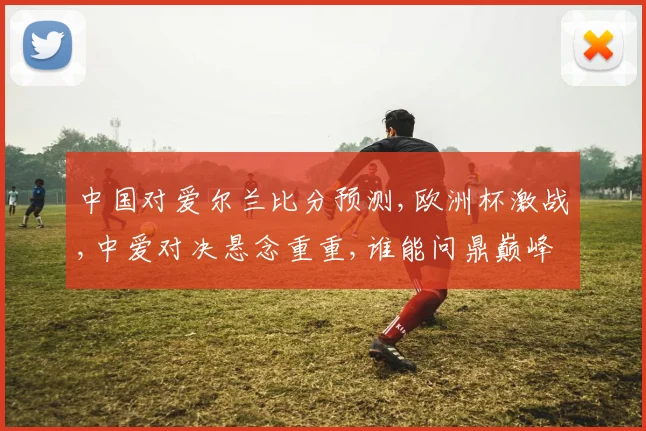 中国对爱尔兰比分预测,欧洲杯激战,中爱对决悬念重重,谁能问鼎巅峰